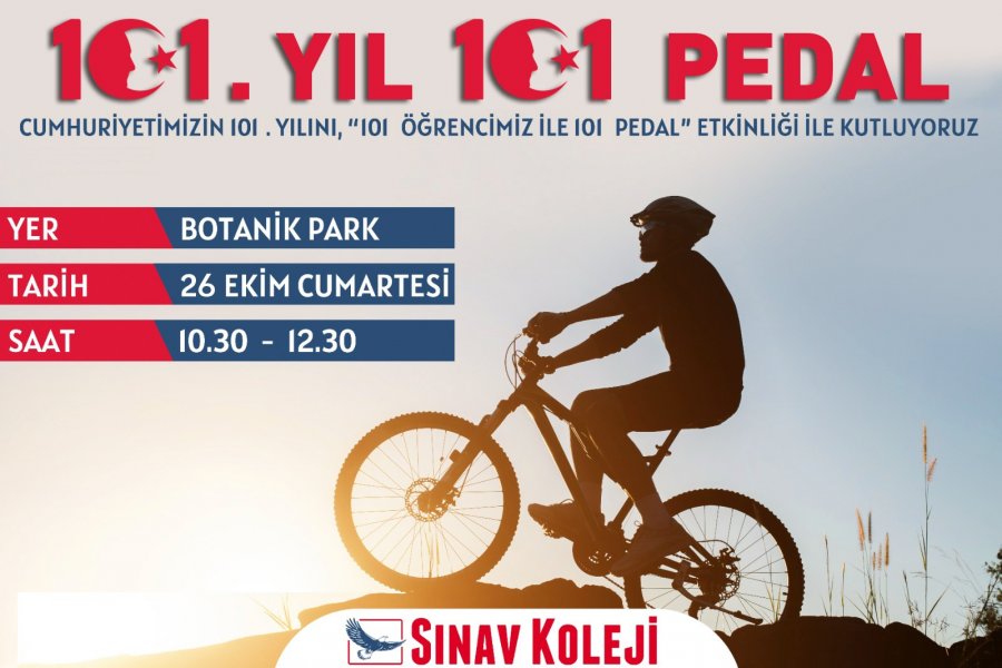 Cumhuriyetin 101. Yılında 101 Pedal Etkinliği